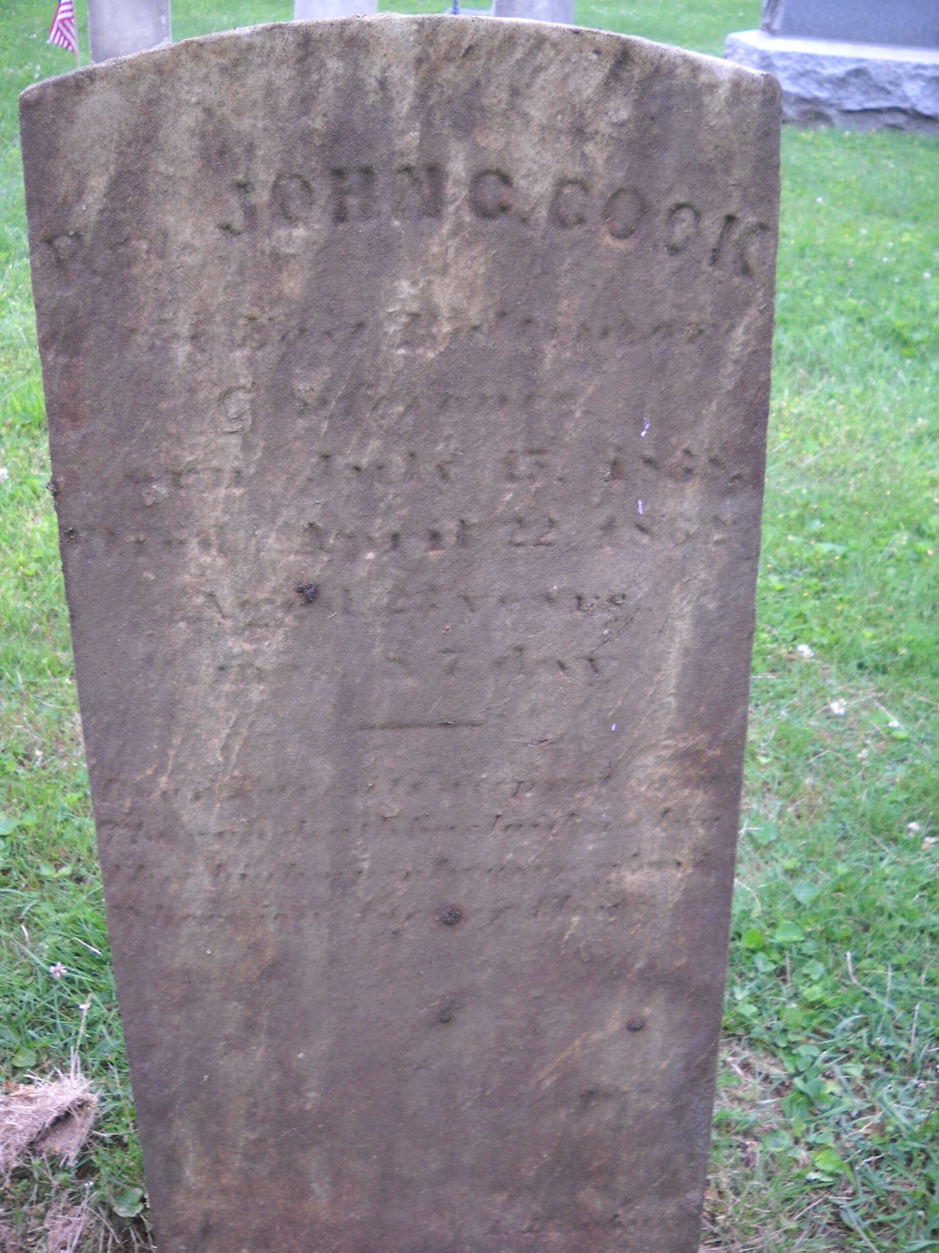 John C. Cook Headstone
