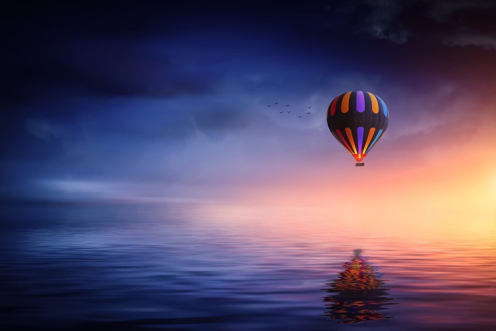 hot air balloon, lake, balloon-2411851.jpg