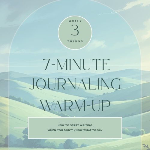7 Minute Journaling Warm-Up